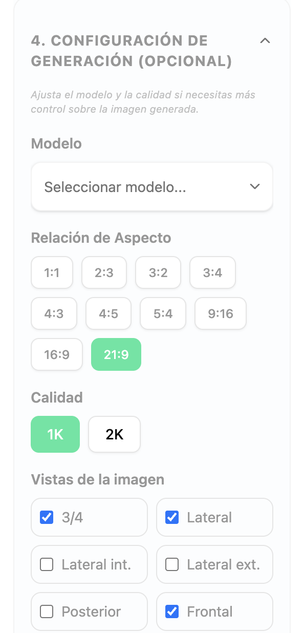 Imágenes para catálogo
